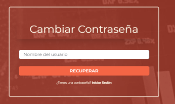 Acceso a la recuperación de contraseña